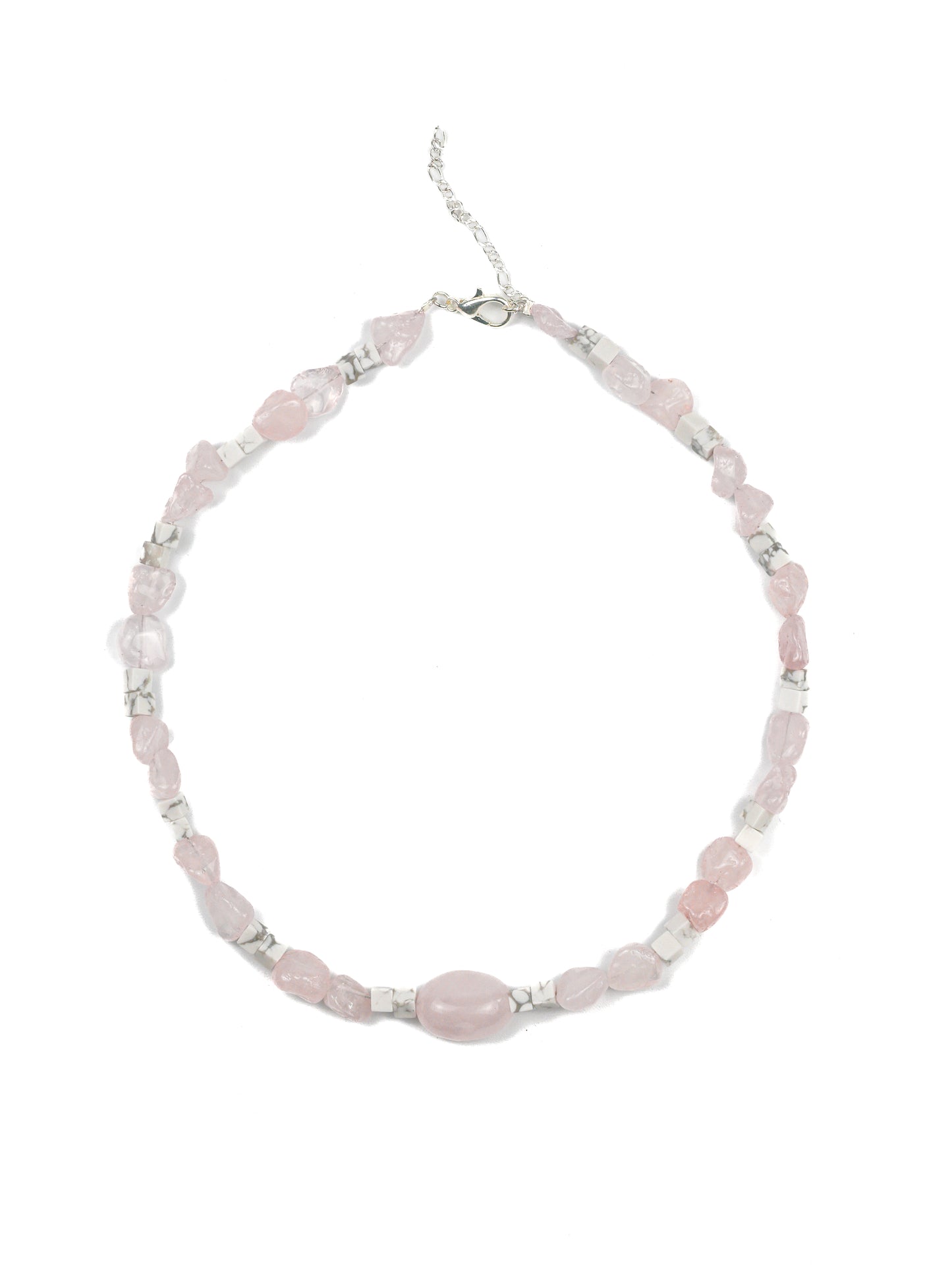 Necklace: Rose Quartz, White Howlite