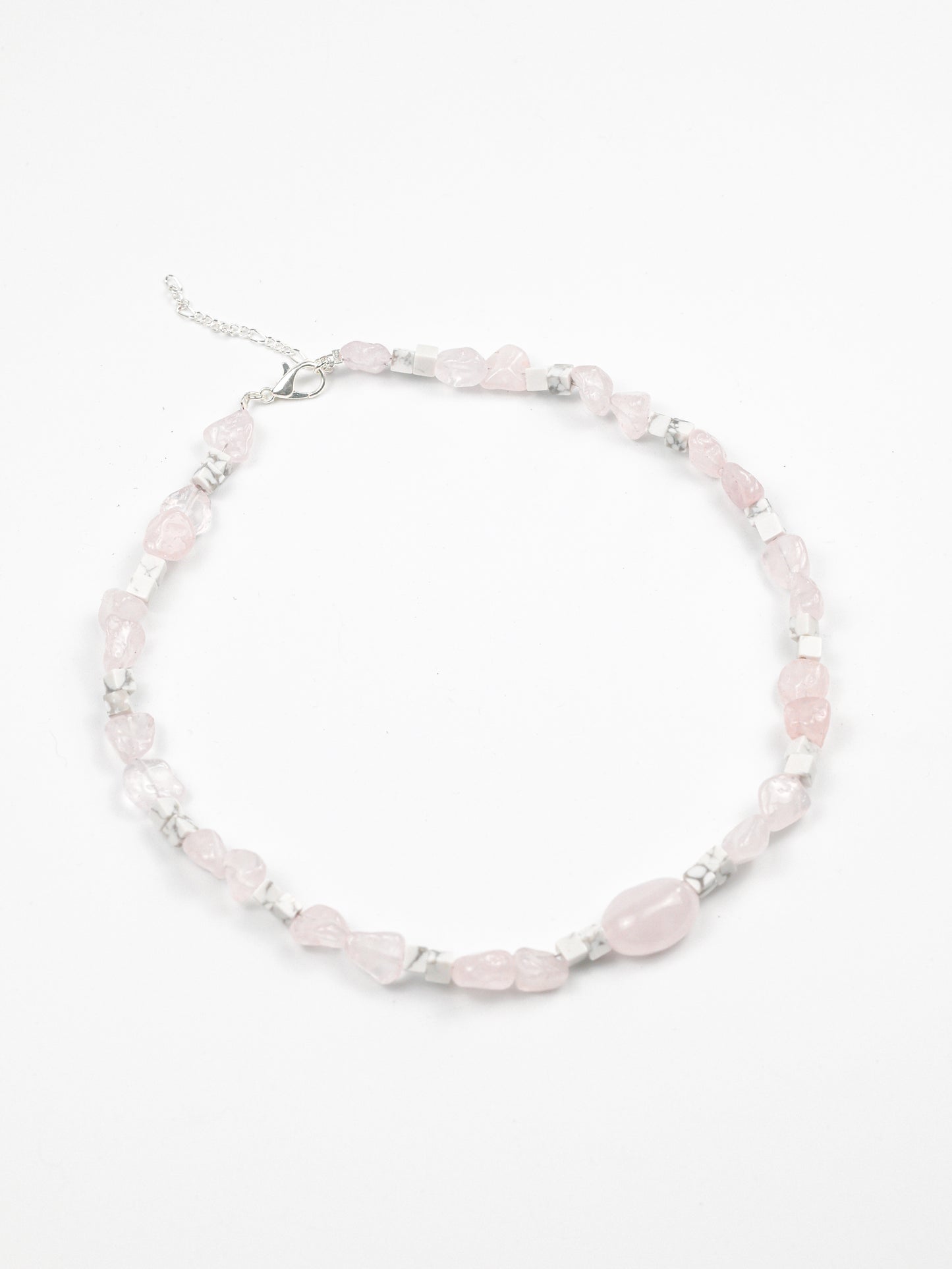 Necklace: Rose Quartz, White Howlite