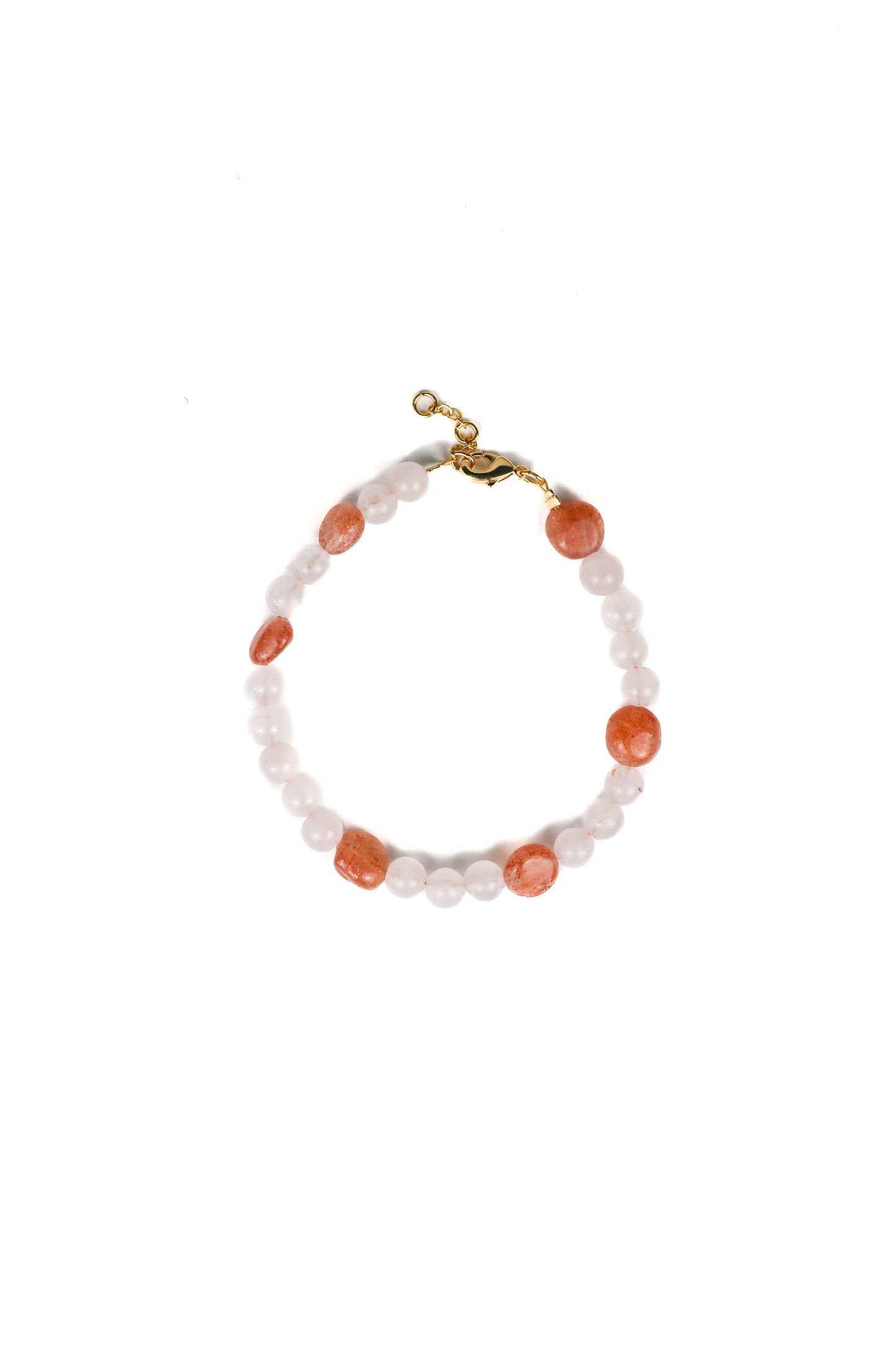 Bracelet: Rose Quartz, Sunstone