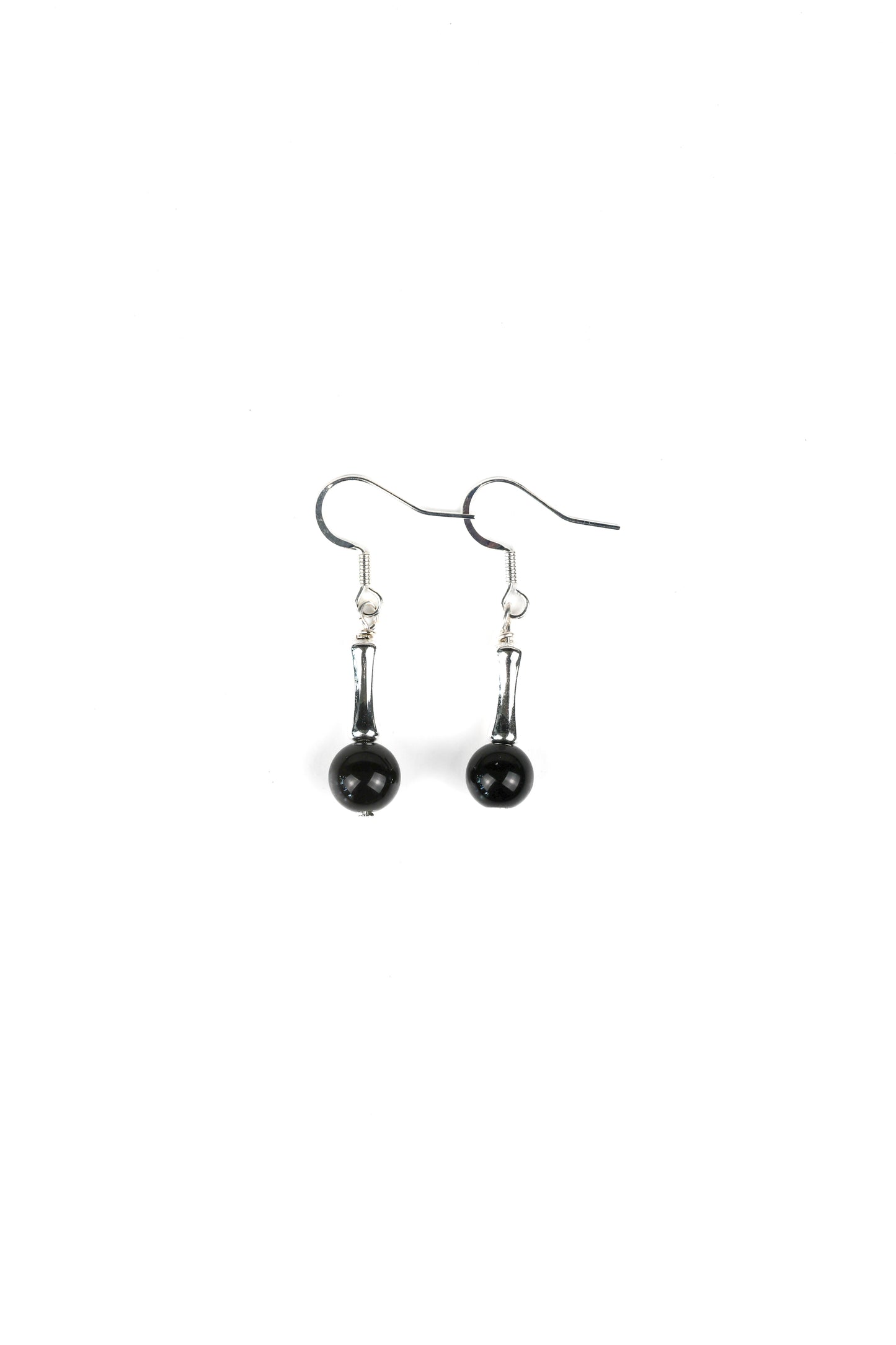 The Flow Earring: Obsidian